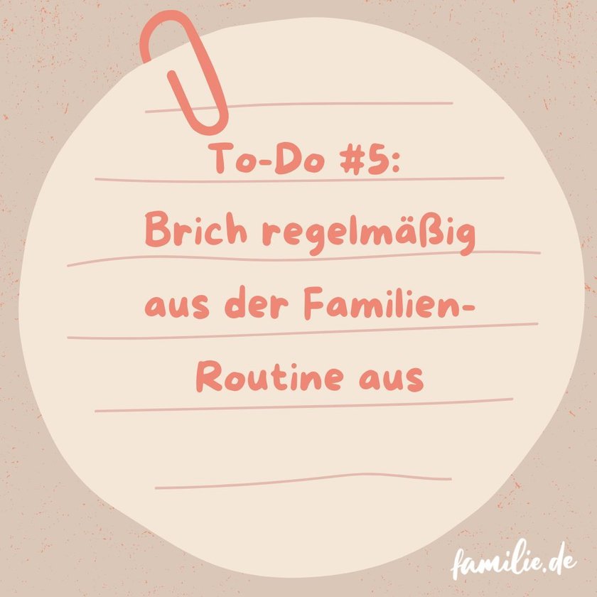 Brich regelmäßig aus Routinen aus