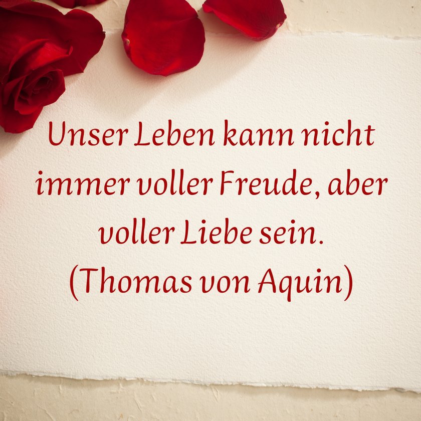 Liebeszitate - Thomas von Aquin