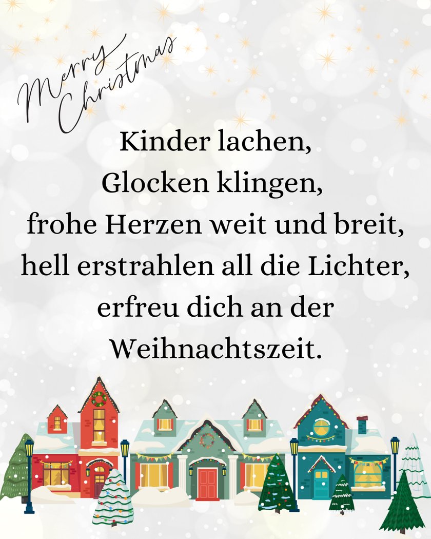 Weihnachtsgedichte für Kinder zum Vorlesen: Schöne Weihnachtszeit