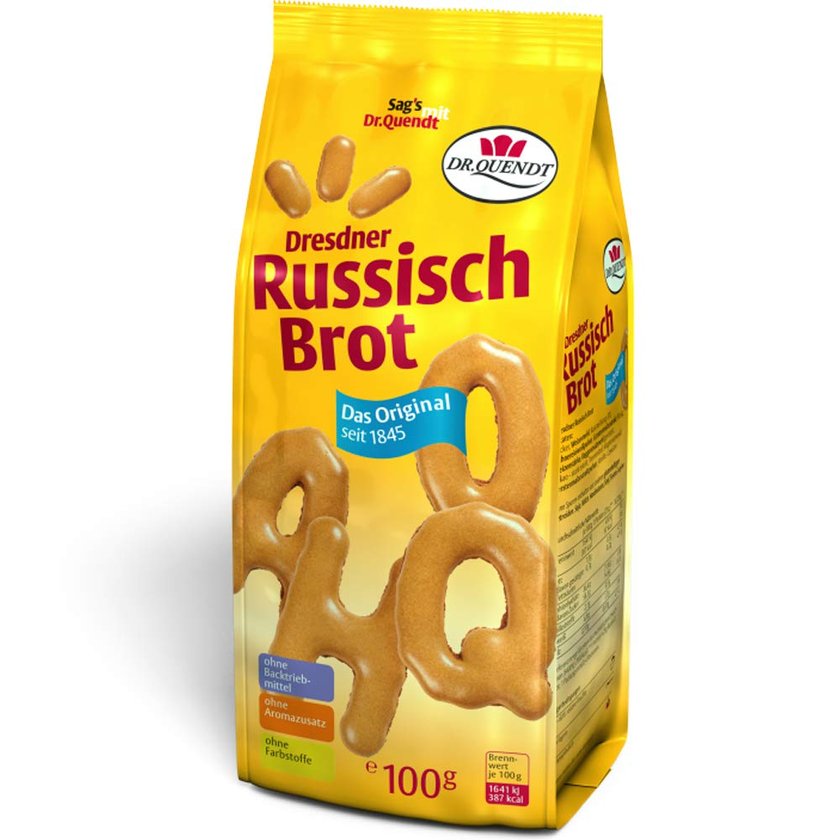 DDR-Süßigkeiten: Dr. Quendt Russisch Brot