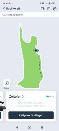 Ecovacs App Mäh-Zeitplan festlegen