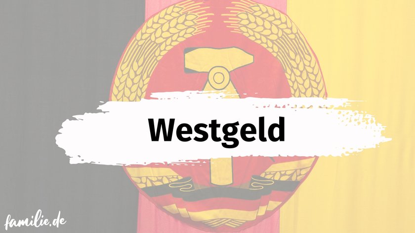 Witzige DDR Begriffe - Westgeld