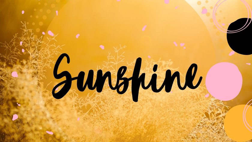 Babynamen mit der Bedeutung „Sonne": Sunshine