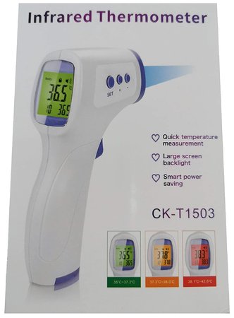 Digital Fieberthermometer Infrarot LCD Thermometer Stirnthermometer kontaktlos 
