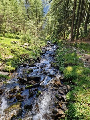 Ötztal mit Kindern: Süße kleiner Bergbäche laden zur Rast, zum Spielen und zum Abkühlen ein.