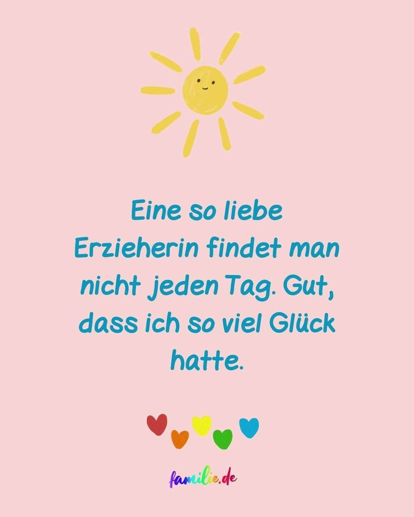 Erzieherin Spruch