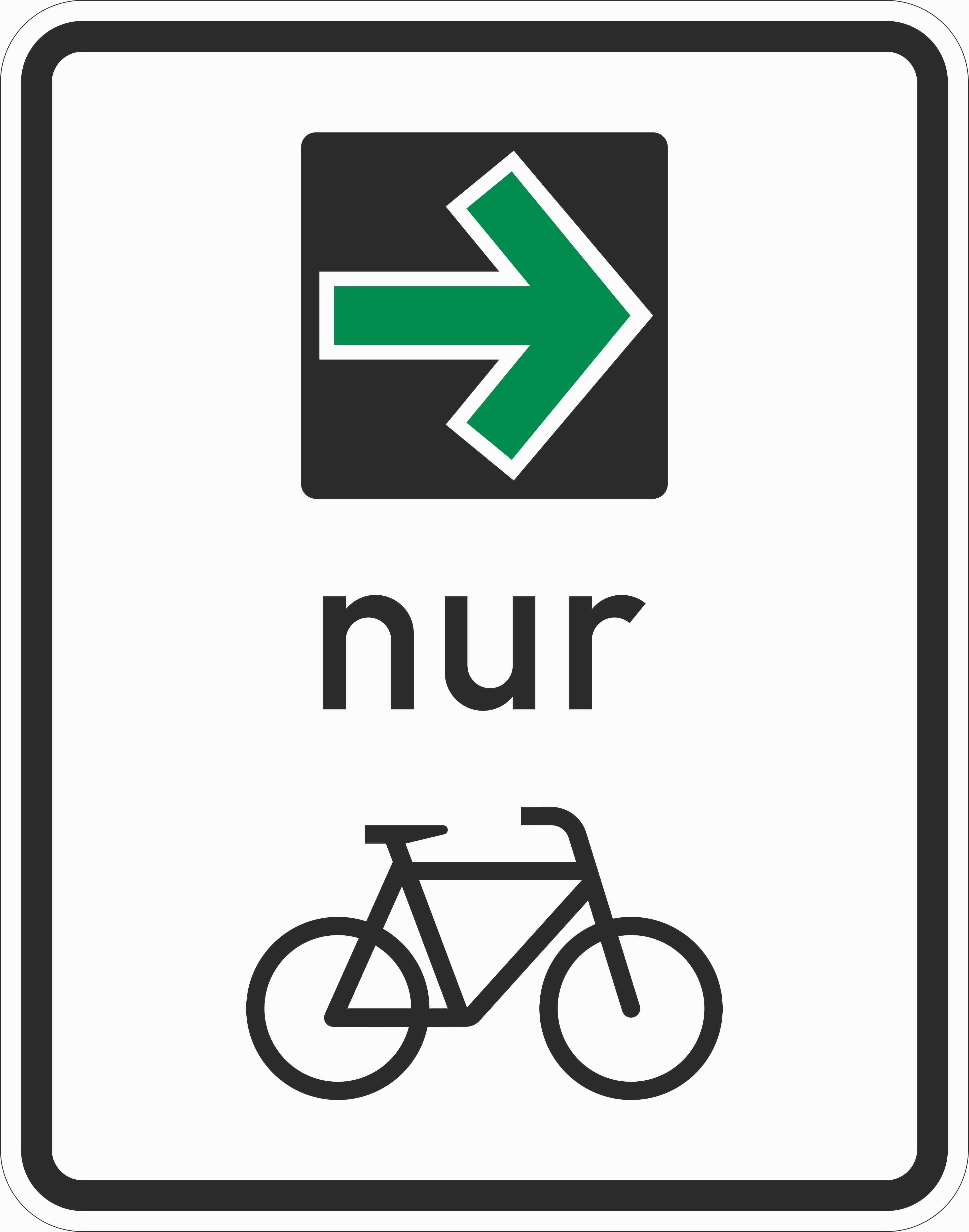 Grünpfeil für Radfahrer 