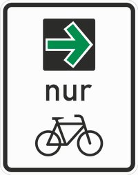 Grünpfeil für Radfahrer Grünpfeil für Radfahrer