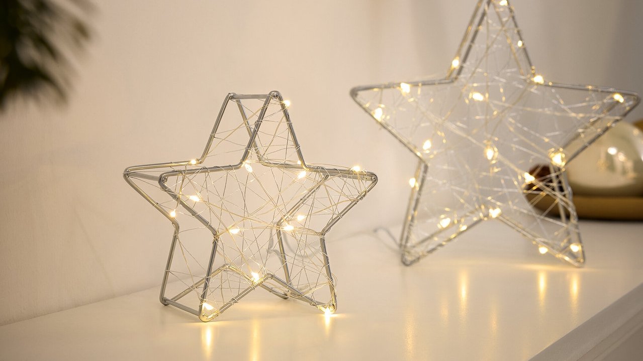 Tchibo 2 LED-Dekosterne