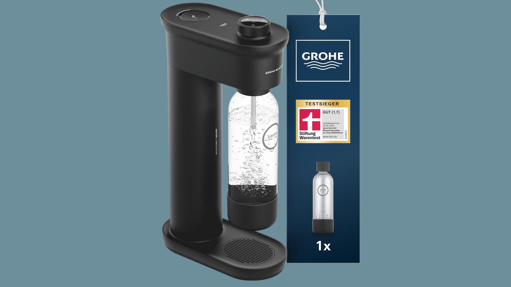 Edelstahl statt Plastik: Dieser stylische Grohe-Wassersprudler kostet jetzt nur 70 Euro