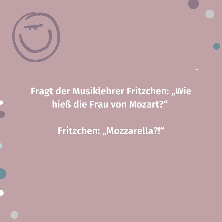 Fritzchen Witze: Mozarts Frau