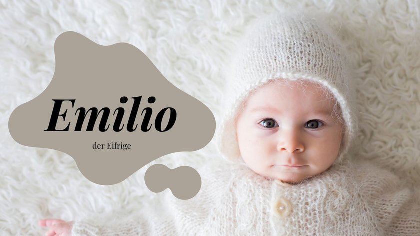 Diese 30 tollen Jungennamen enden auf O: Emilio
