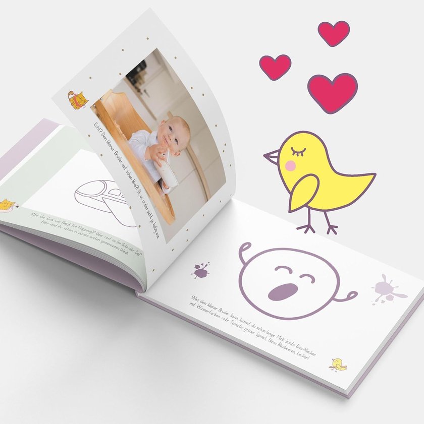 Geschenke zur Geburt für große Geschwister: Geschwister-Album bei Amazon