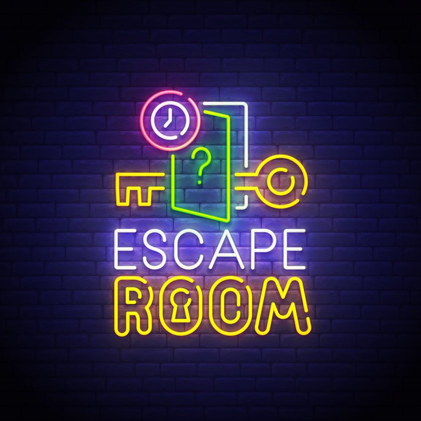 Neon Escape Room Emblem