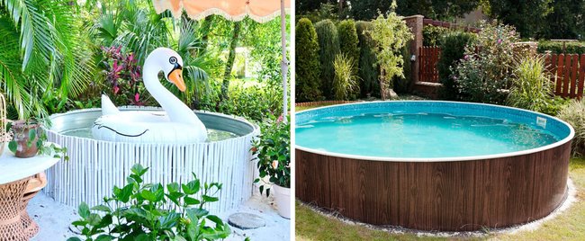 Runden Pool verschönern: 15 Ideen von Pinterest