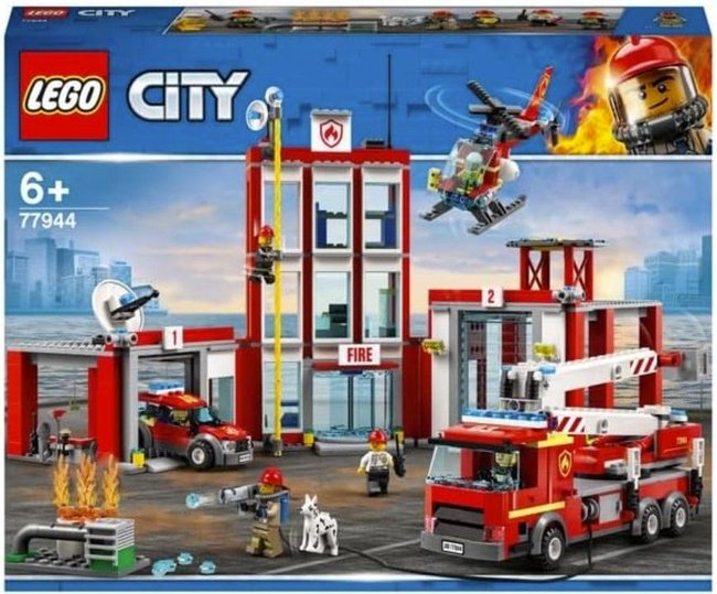 Mit der Lego City Feuerwehrwache 77944 werden eure Kinder viel Freude haben