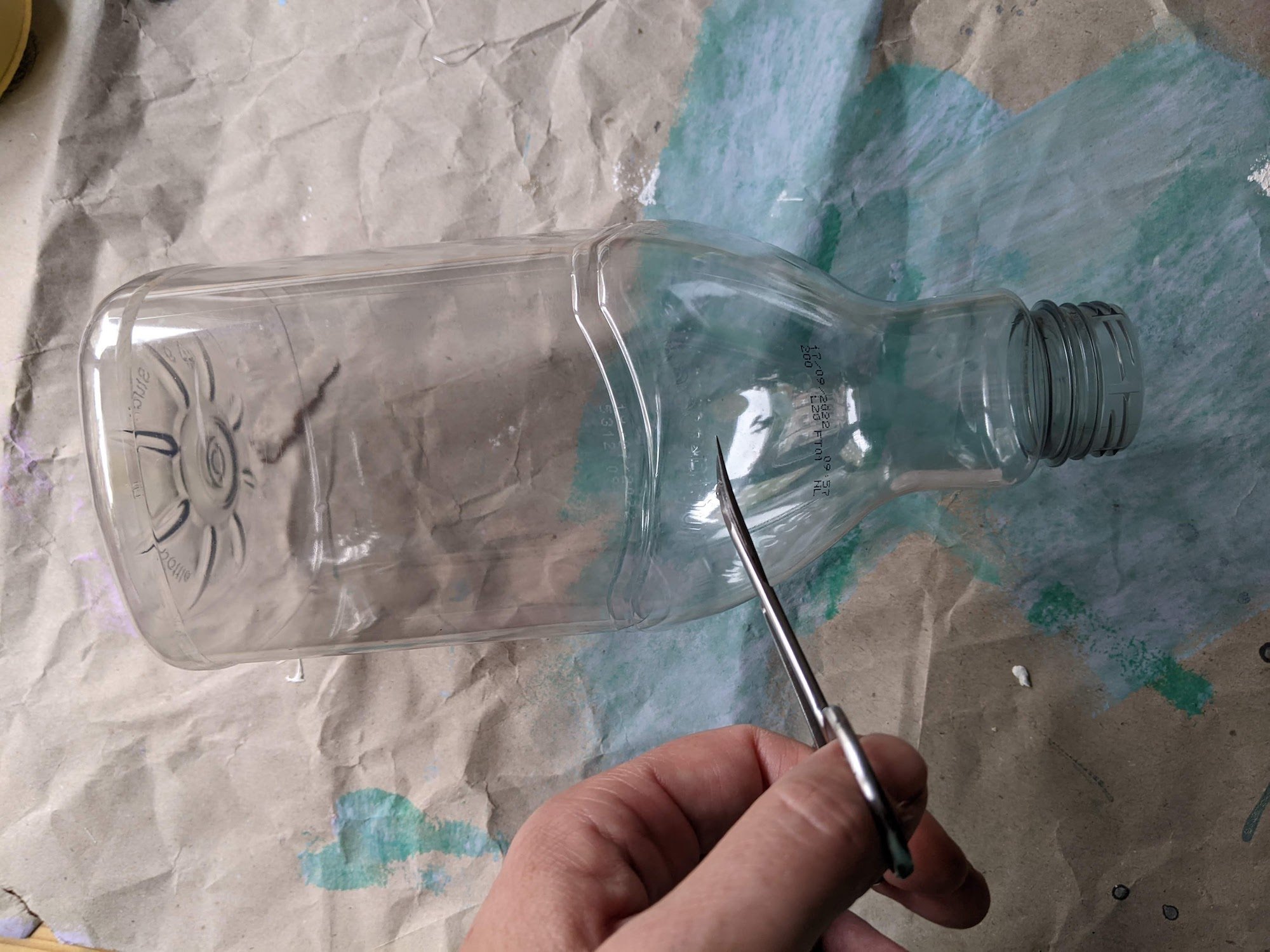 Messing with lanterns from plastic bottles