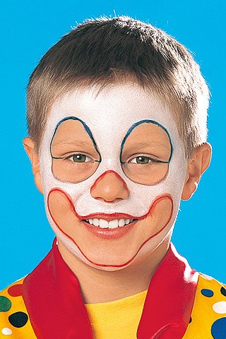 Clown schminken: Schritt 2
