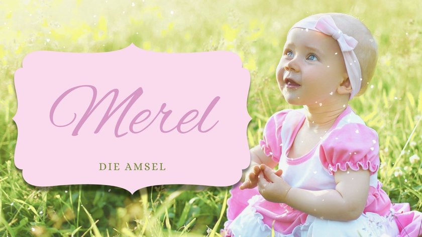 #9 Niederländische Mädchennamen: Merel