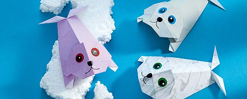 Origami-Tiere falten: Robbe | familie.de