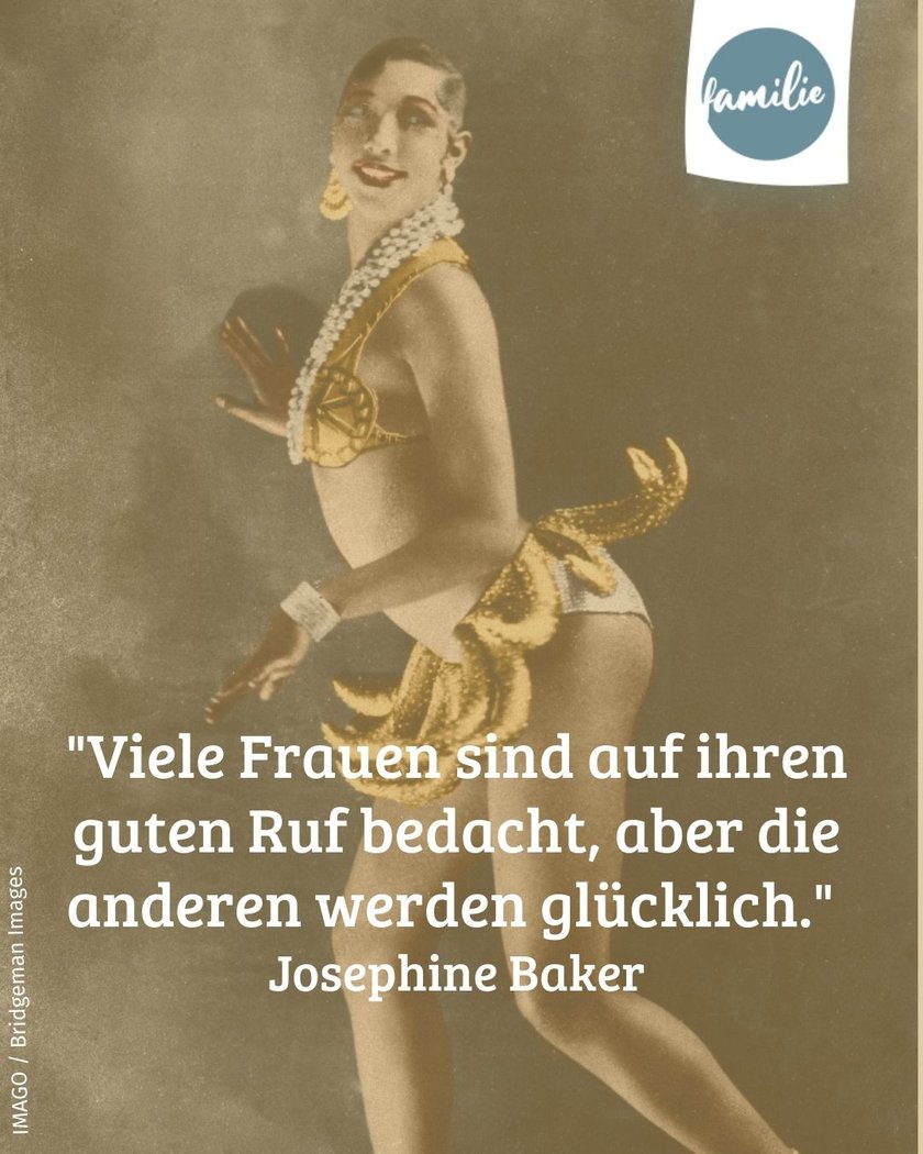 Sprüche zum Weltfrauentag: Josephine Baker im Bananenröckchen