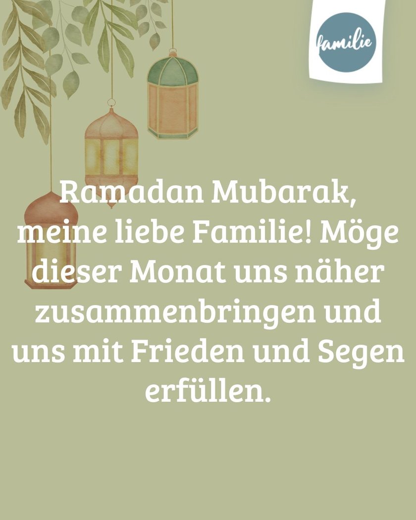 Ramadan Wünsche zum Verschicken an Freunde und Familie