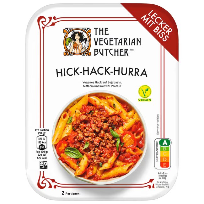 Veggie-Hack-Test - The Vegetarian Butcher Hick-Hack-Hurra Veganes Hack