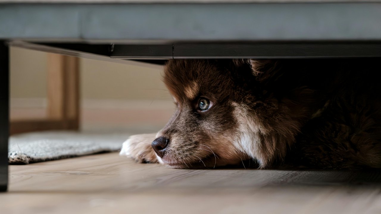 Hunde zeigen Stress und Angst auf vielfältige Weise.