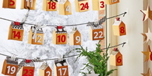 Adventskalender Boxen: So bastelt ihr die weihnachtliche Fenster-Deko