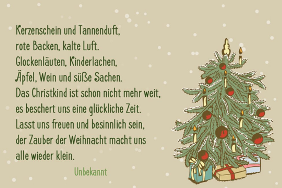 Weihnachtsspruche Die 15 Schonsten Weihnachtsgrusse Und Gedichte Familie De