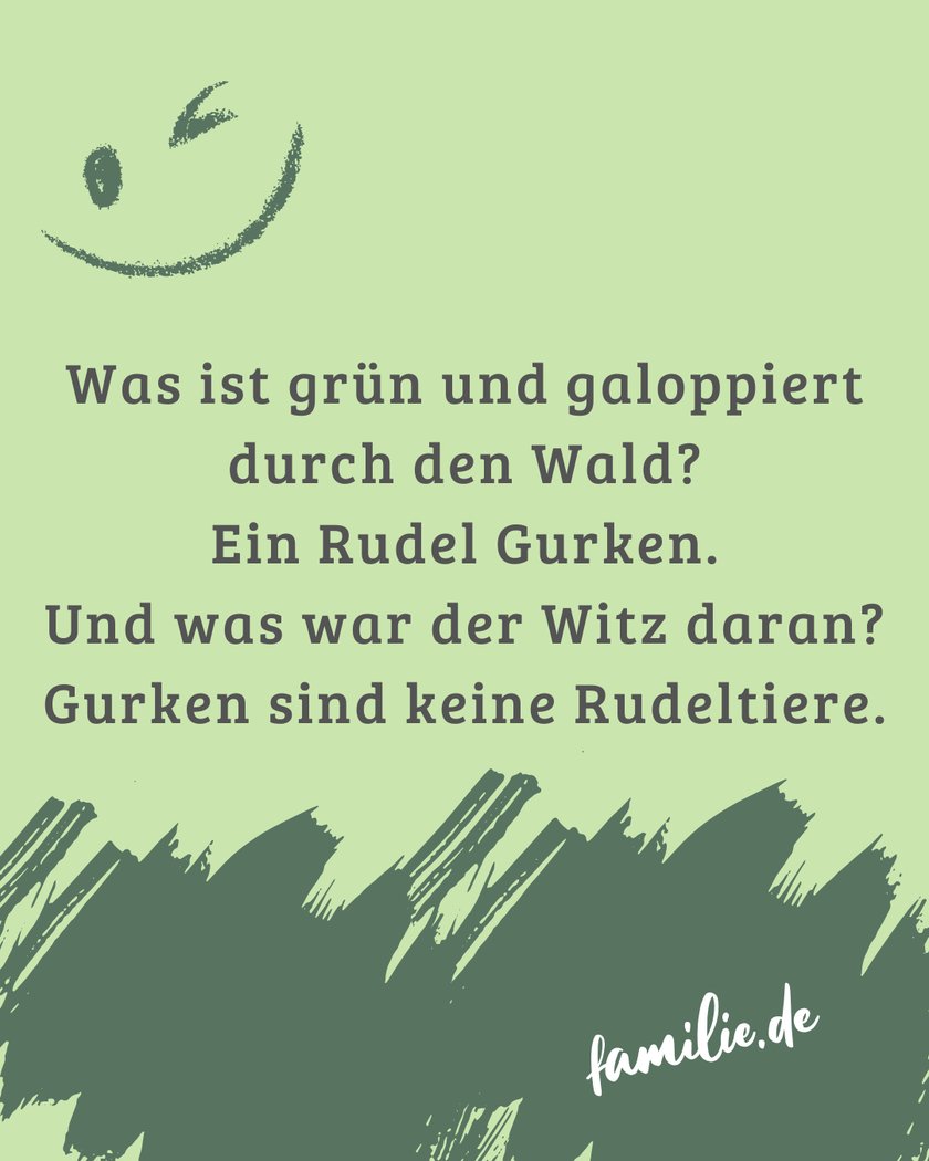 Anti-Witze: Ein Rudel Gurken