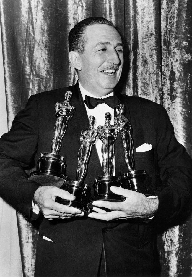 Walt Disney mit vier Oscars 