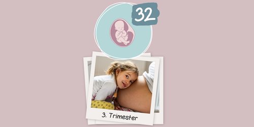 32. SSW: Der Bauch ist gefühlt riesig und das Baby liegt bald in Geburtsposition