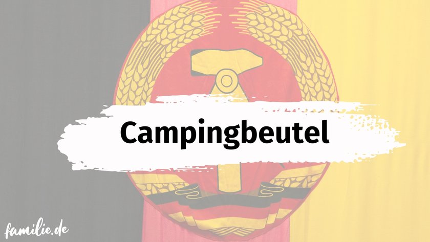 Witzige DDR Begriffe - Campingbeutel