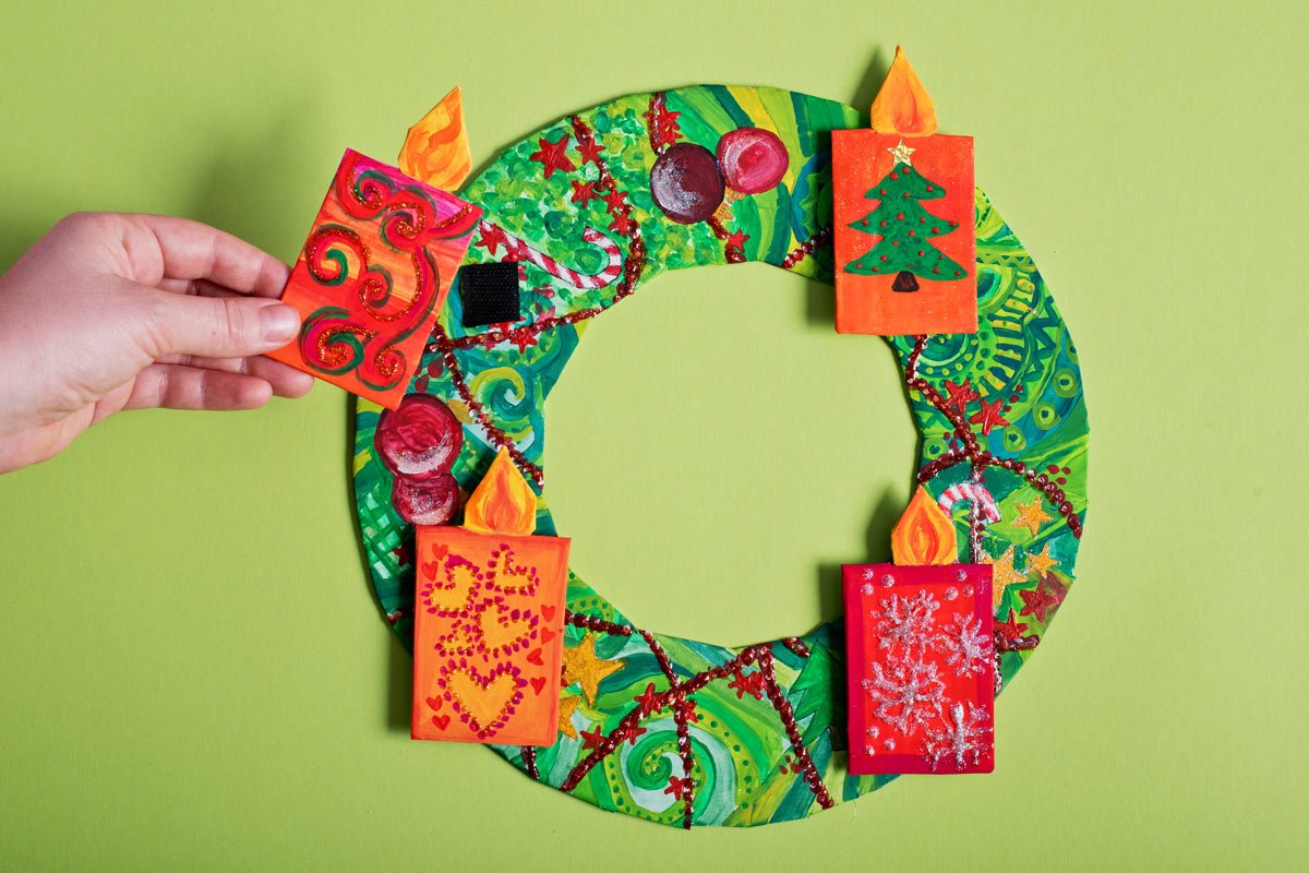 Adventskranz Mit Kindern Basteln