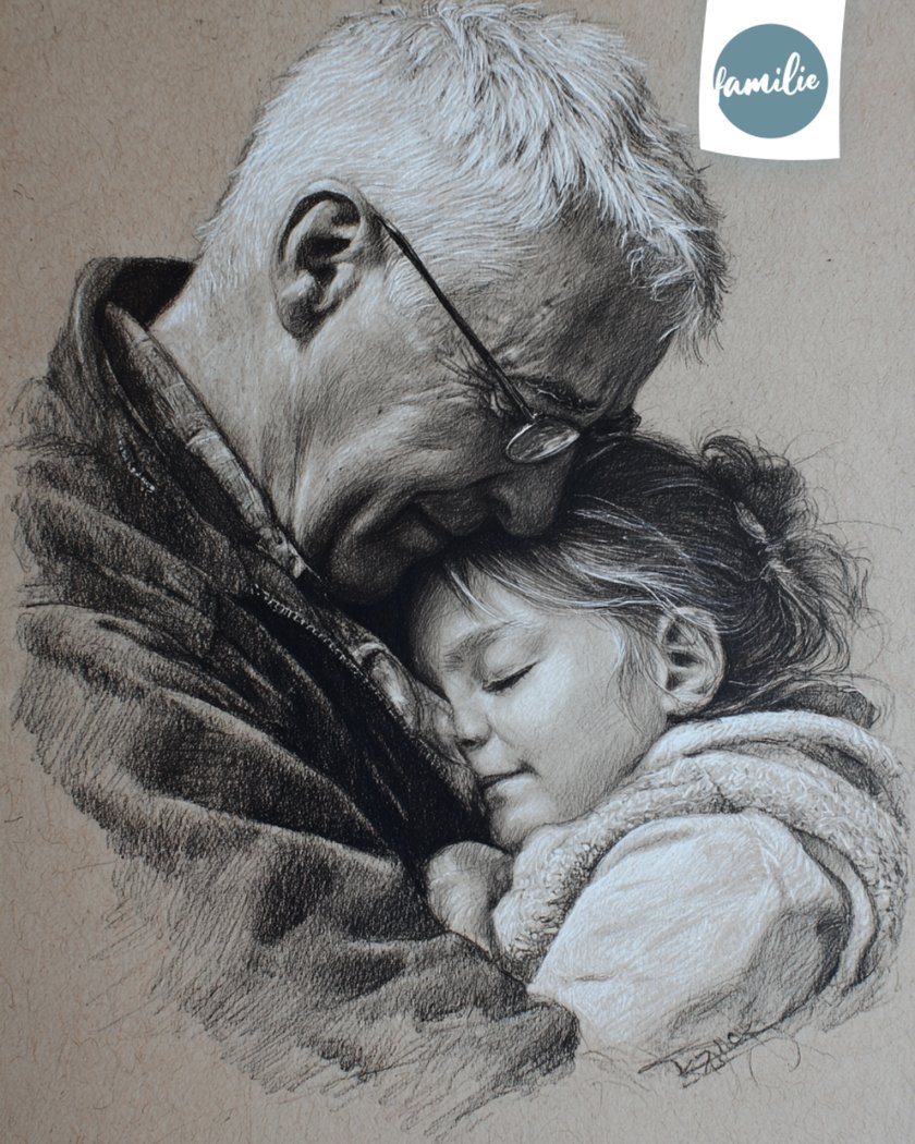 "Nein“ ist kein Schimpfwort - Großvater umarmt Enkelin