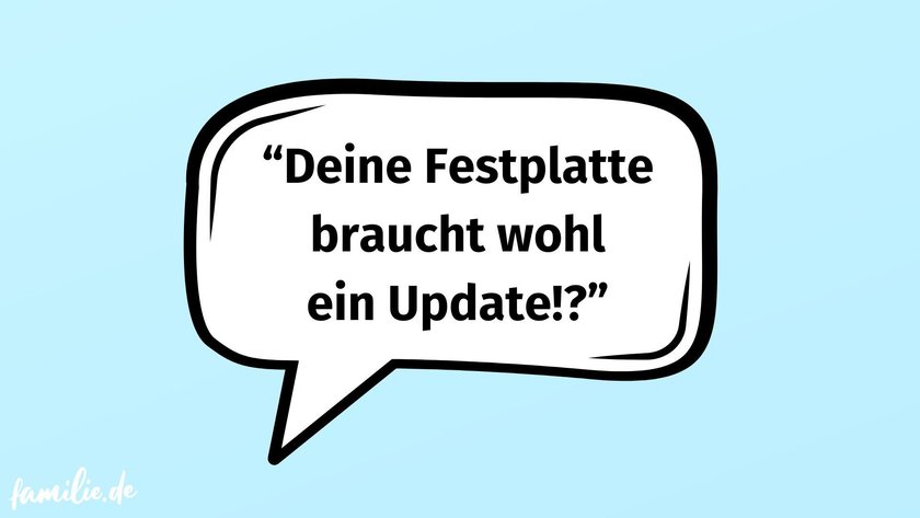 Festplatte braucht ein Update