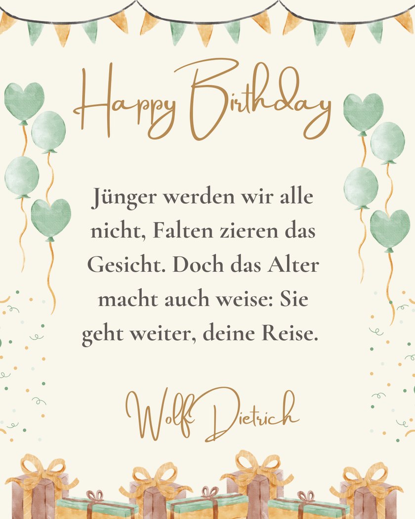 Geburtstagswünsche Mutter - Wolf Dietrich