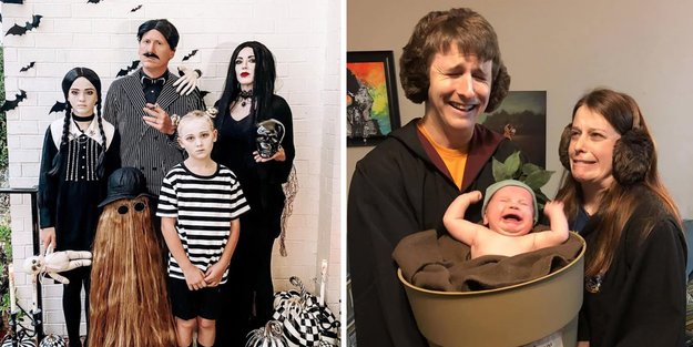 27 geniale Ideen, wir ihr euch als Familie an Halloween verkleiden könnt