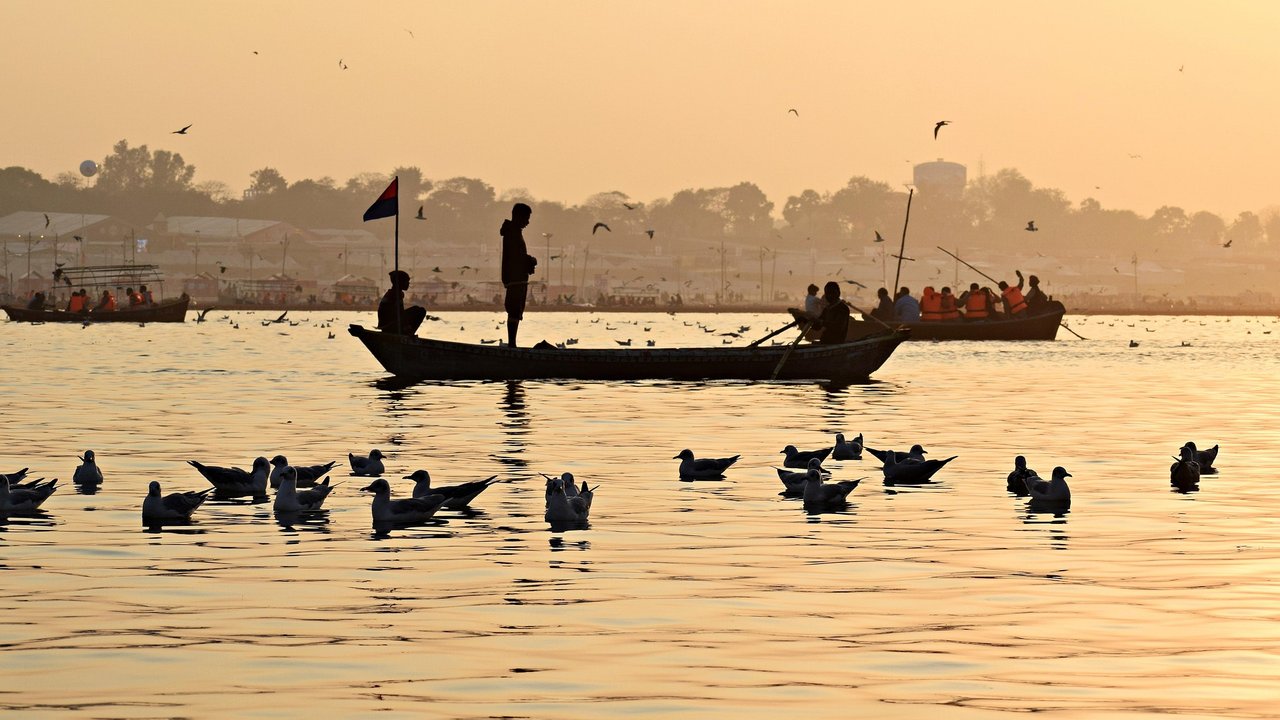 Der Ganges ist ein bedeutender Fluss in Indien.