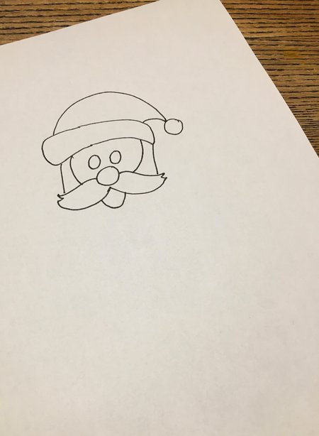 Weihnachtsmann malen Weihnachtsmann malen