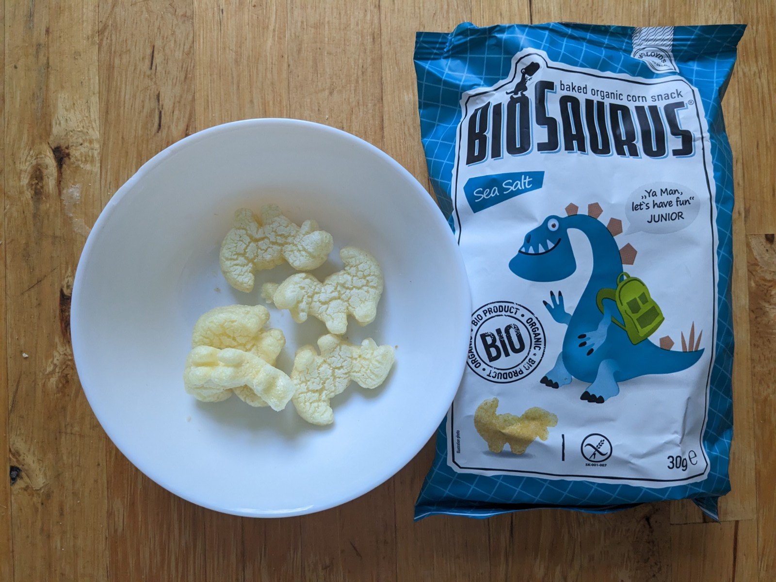 Biosaurus vegane Chips für Kinder