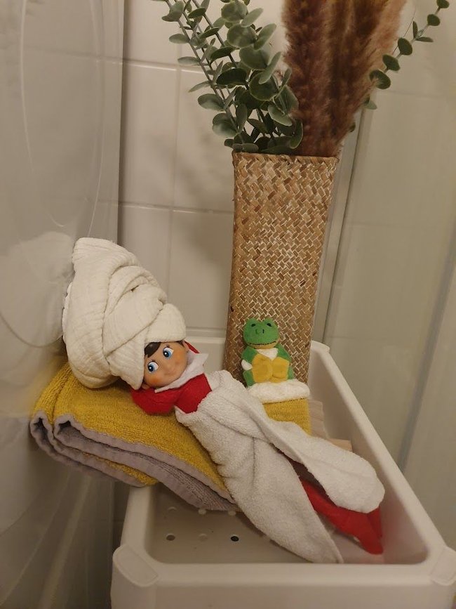 Elf on the Shelf: Dusche