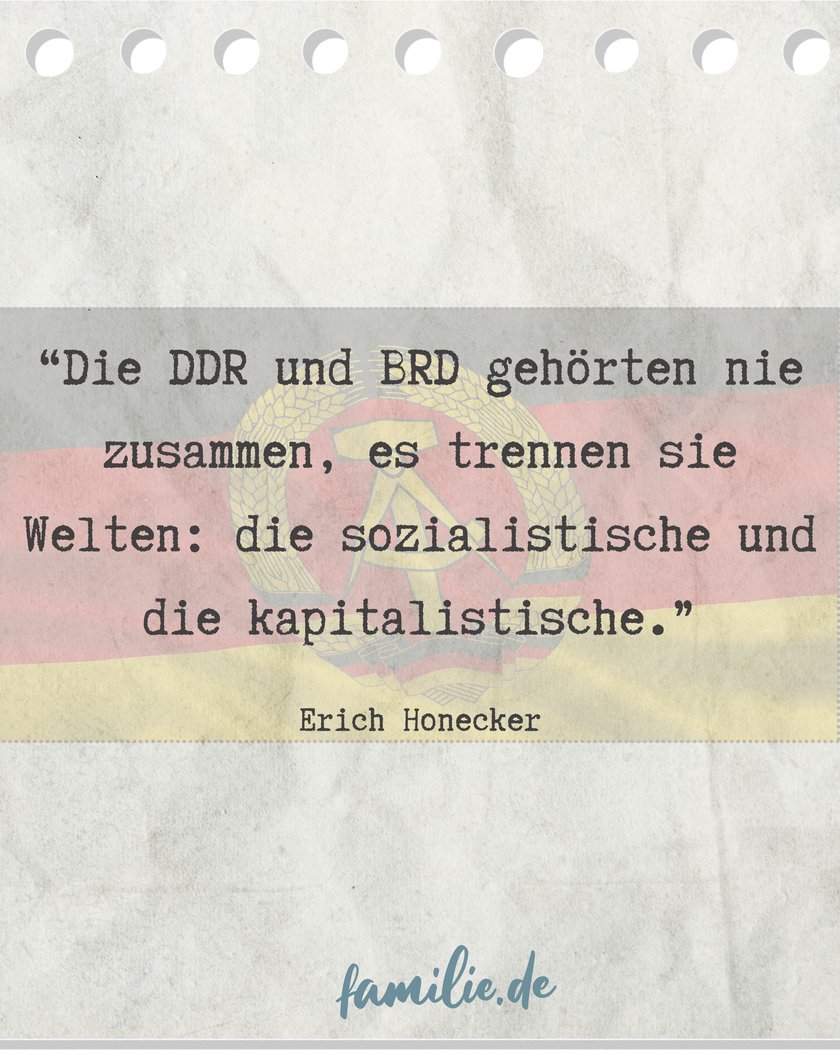 Sprüche Zitate DDR - DDR und BRD