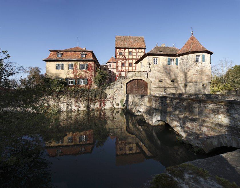 BWasserschloss Unsleben in der Rhön