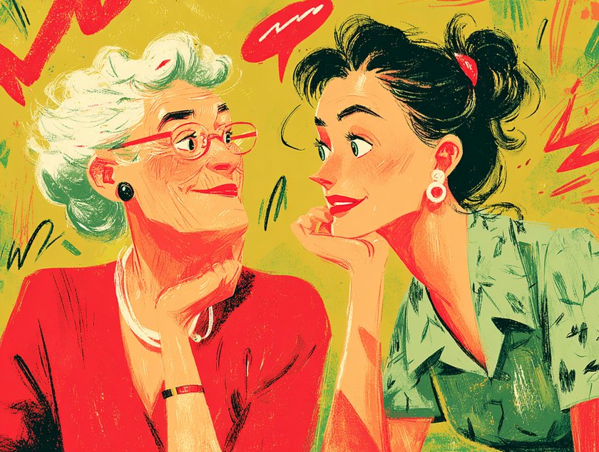 Boomer-Phrasen: Sich gegenseitig zuhören und wirklich zuhören kann sie Beziehung zwischen den Generationen verbessern.