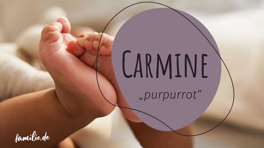 Jungennamen Farbe Rot - Carmine