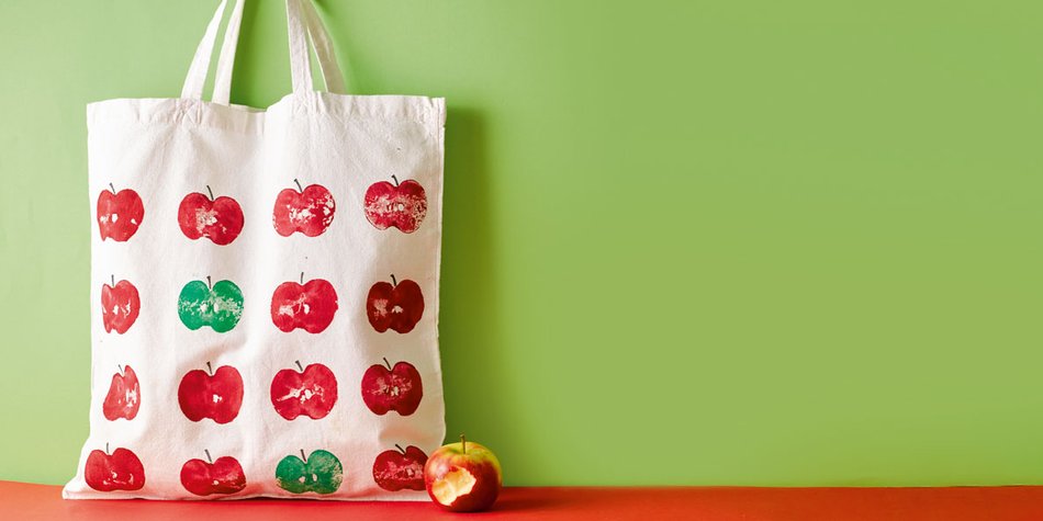 Apfeltasche: Tasche mit Äpfeln bedrucken