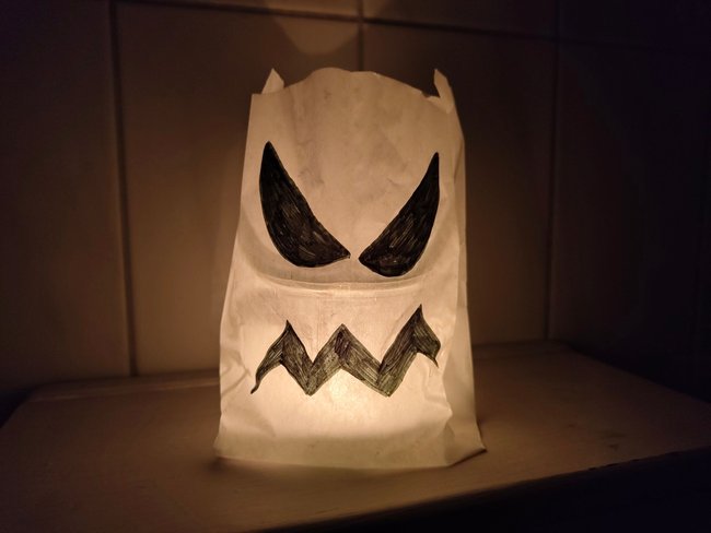 Halloween-Deko selber machen Windlicht