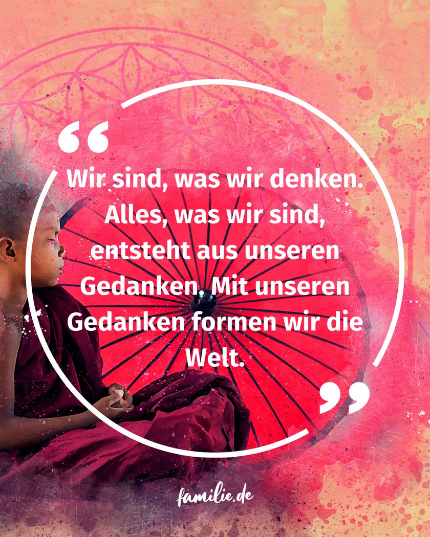 Buddhistische Sprüche - pinke Fassung